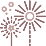 Celebration icon representing event design and memorable experiences.