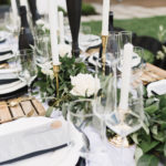 Modern greenery tablescape for Puyallup wedding planning and event styling.